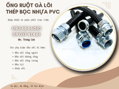 Ống ruột gà lõi thép/ Ống sun sắt bọc nhựa/ Ống kẽm đàn hồi 3