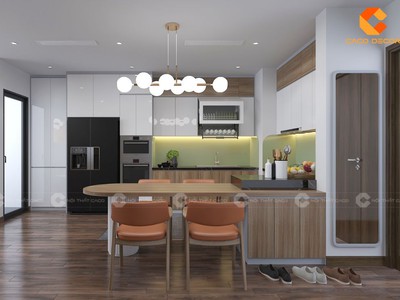 Tủ Bếp Gỗ Công Nghiệp Chữ L Đẹp Đa Công Năng 1