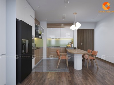 Tủ Bếp Gỗ Công Nghiệp Chữ L Đẹp Đa Công Năng 0