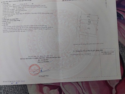 Bán 75m nguyên khê ,đường oto tránh - giá 8xtr/1m 3