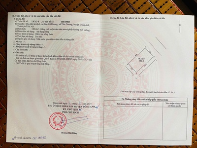 Bán 180m2 khu tái định cư bộ công an, tiên dương đông anh lô lk 12-5 lô xẻ khe - 3