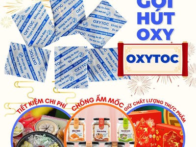 Bánh mứt Tết muốn để lâu không mốc đã có gói hút oxy OXYTOC 0
