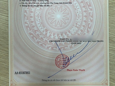 Bán nhanh lô đất Đắc Lộc - Vĩnh Phương - Nha Trang 0