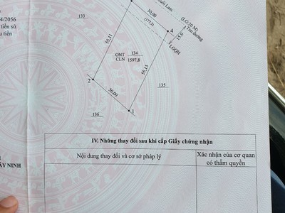 Chính chủ Bán gấp giảm sâu lô đất mặt tiền đường nhựa 30mở Tân Châu Tây Ninh 0