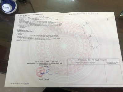 Bán lô đất đẹp - vị trí đẹp tại xã hòa thạch, huyện quốc oai, hà nội  nay là xã phú cát 4