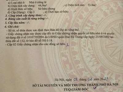 Bán nhà mặt phố vọng   hai bà trưng   54m , mặt tiền đẹp 2