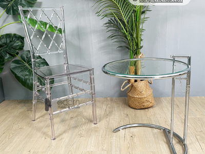 Ghế nhà hàng nhựa đúc trong suốt Tiffany 2A-PC tại HCM 0