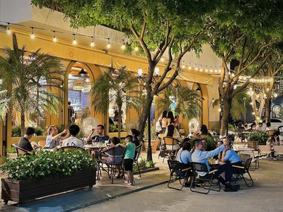 Cho thuê nhà sân vườn  MT: 10m DT: 270m2 phố trung tâm, dân cư đông. 0