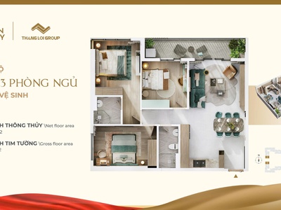Bán căn hộ cao cấp mặt tiền TL10 booking 20tr/căn, tặng full nội thất An Cường số lượng có hạn 2