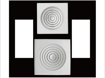 Miệng gió vuông tròn xoay 113C 1