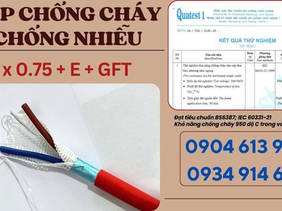 Cáp tín hiệu chống cháy 2x1.5mm Altek Kabel tiêu chuẩn IEC 60331-21, BS6387 0