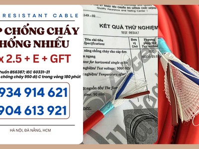 Cáp tín hiệu chống cháy 2x1.5mm Altek Kabel tiêu chuẩn IEC 60331-21, BS6387 3
