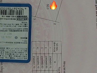 Trả trước 500 triệu sở hữu lô đất 50m full thổ cư tại tổ 9 quang minh, mê linh.ô tô vào đất. 0