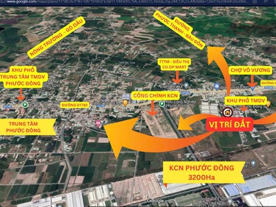 Đất full thổ sát bên KCN Phước Đông 4,8x35m, chỉ 730tr 0