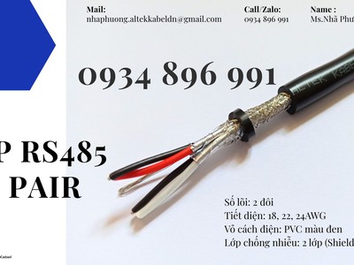 Cáp Tín Hiệu Rs485 2 Pair 24 Awg Bình Định, Phú Yên, Đăk Lăk 2