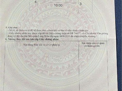 Bán nhà đất 42.1m    mặt tiền 4.2m   1 tầng   tdc ngọc thụy  tt4.09    giá 14.7 tỷ 3