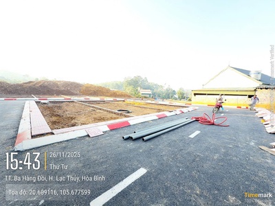 Giá rẻ bất ngờ chỉ 397 triệu 63m2 full thổ cư hòa bình 1