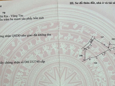 Chủ cần bán gần 6 sào gần nhà thờ đức hiệp - láng lớn châu đức brvt 0