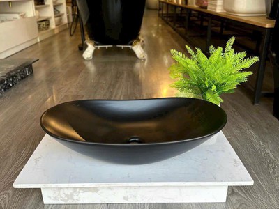 Bồn rửa mặt lavabo sứ hoa văn màu hồng, xanh, đen, vàng... đẹp giá rẻ HD-LBS01 11