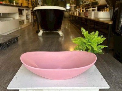 Bồn rửa mặt lavabo sứ hoa văn màu hồng, xanh, đen, vàng... đẹp giá rẻ HD-LBS01 10