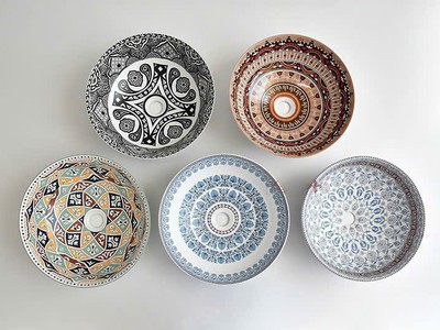 Bồn rửa mặt lavabo sứ hoa văn màu hồng, xanh, đen, vàng... đẹp giá rẻ HD-LBS01 16