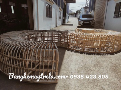 Băng ghế uốn mây tự nhiên 0