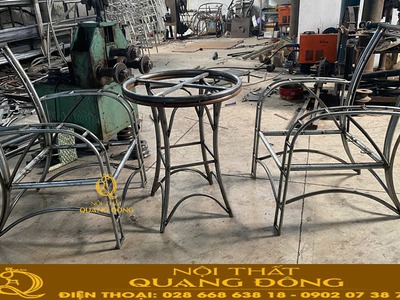 Bộ bàn ghế mây nhựa ban công bền, đẹp, cao cấp QD-2108 1