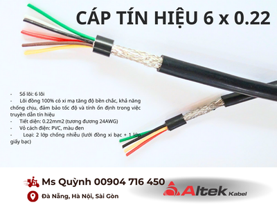 Cáp tín hiệu rs485 6x0.22 Altek Kabel Đà Nẵng, Hà Nội, Sài Gòn 2