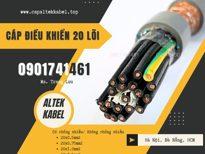 Cáp điều khiển 20x0.5/20x0.75/20x1.0/20x1.5 Altek Kabel 0