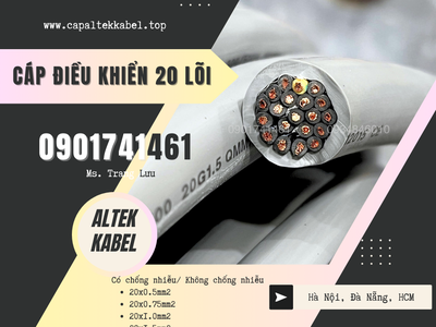 Cáp điều khiển 20x0.5/20x0.75/20x1.0/20x1.5 Altek Kabel 2