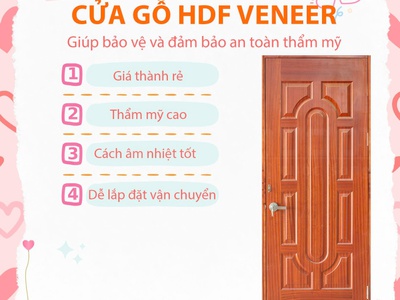 Cửa Gỗ HDF   Cửa Gỗ Gọn Nhẹ, Chất Lượng Đỉnh 0