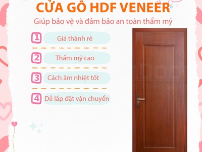 Cửa Gỗ HDF   Cửa Gỗ Gọn Nhẹ, Chất Lượng Đỉnh 1