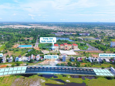 20 lô đất mặt tiền đường 10.5m, gần Vinpearl Nam Hội An, dt từ 200m2 full thổ cư 0