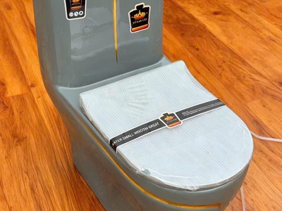 Bồn cầu trứng họa tiết vàng, đen, xám sang trọng đẹp giá rẻ HD-BCM10 1