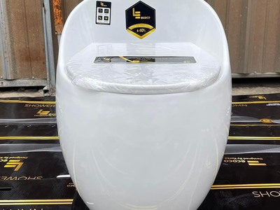 Bồn cầu trứng họa tiết vàng, đen, xám sang trọng đẹp giá rẻ HD-BCM10 19