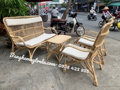 Bàn ghế mây tre đan 1