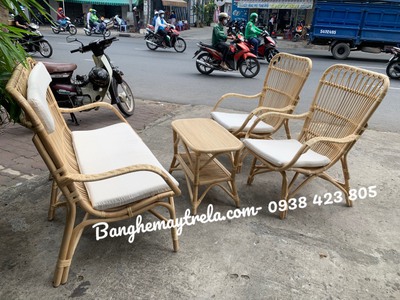 Bàn ghế mây tre đan 3