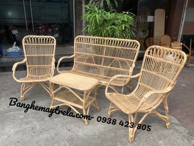 Bàn ghế mây tre đan 5