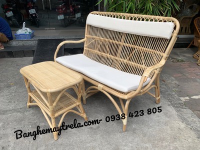 Bàn ghế mây tre đan 9