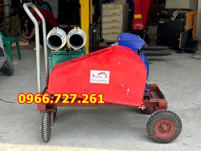 Máy hút bùn đặc, hút bùn 2 họng chống tắc chạy điện 3 pha 3