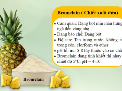Bromelain 2000 CDU/g Là Gì  Ứng Dụng Trong Thực Phẩm Chức Năng   Mỹ Phẩm 0