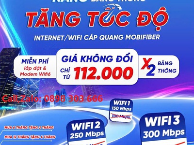 Lắp mạng internet wifi siêu khuyến mại tặng thêm 4 tháng sử dụng 200k tiền mặt 0