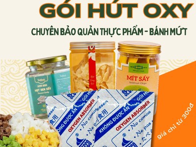 Chống mốc bảo vệ bánh mứt tết với gói hút oxy o-maxxsorb Secco 0