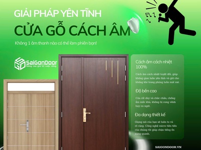 Cửa Gỗ Cách Âm: Giải Pháp Tối Ưu Cho Không Gian Sống Tĩnh Lặng Và Riêng Tư 2