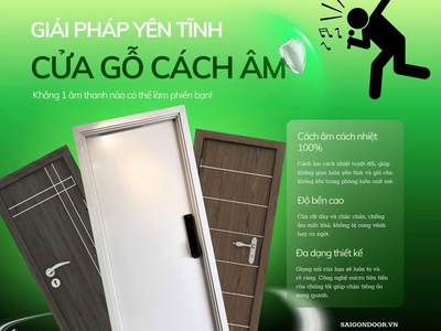Cửa Gỗ Cách Âm: Giải Pháp Tối Ưu Cho Không Gian Sống Tĩnh Lặng Và Riêng Tư 1