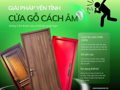 Cửa Gỗ Cách Âm: Giải Pháp Tối Ưu Cho Không Gian Sống Tĩnh Lặng Và Riêng Tư 0