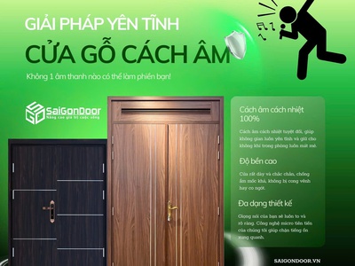Cửa Gỗ Cách Âm: Giải Pháp Tối Ưu Cho Không Gian Sống Tĩnh Lặng Và Riêng Tư 3