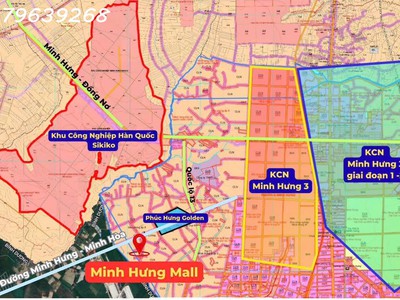 Bán đất giá rẻ-  có thổ cư- sổ sẵn- gần kcn minh hưng- giá chỉ từ 595tr 0