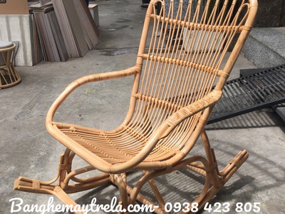Ghế bập bênh mây tre đan 3