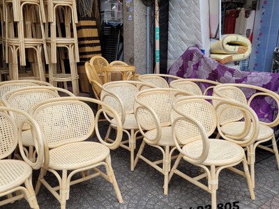 Ghế mây tre lưới mắt cáo 3